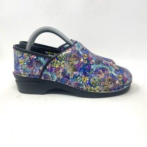 Bjork Clog Blue Flowers Womens EU 40-41